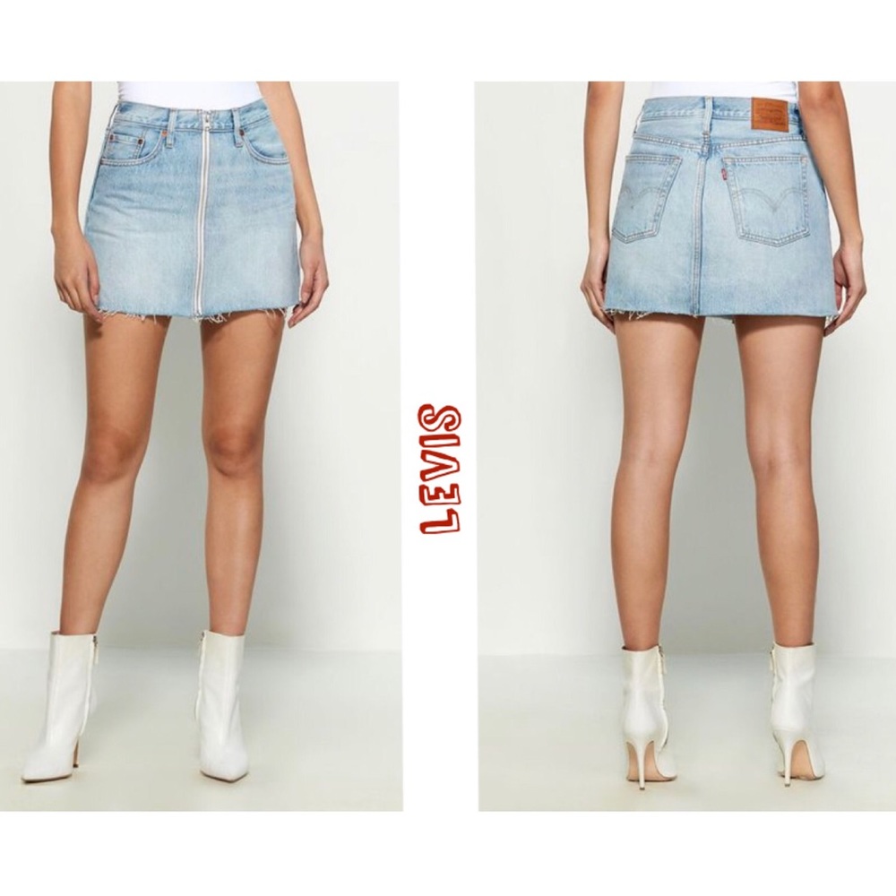 ๐Denim Leviโs skirt decon zip through - Picture 5 of 10